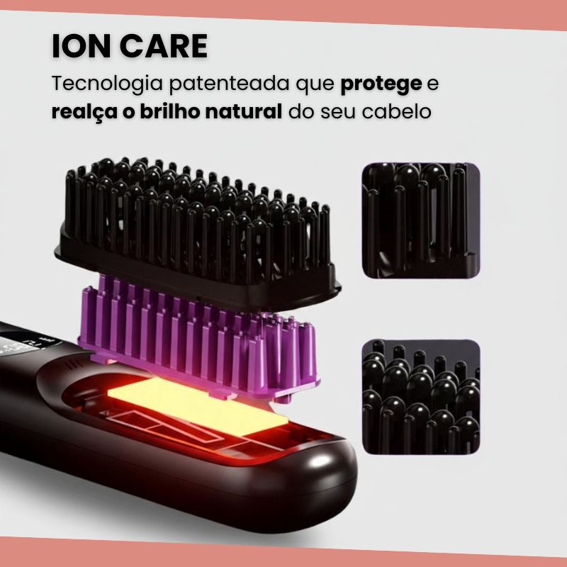 Escova alisadora portátil Cortezzo - Lissence Pro