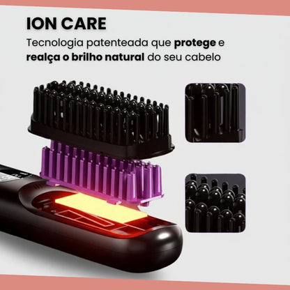 Escova alisadora portátil Cortezzo - Lissence Pro