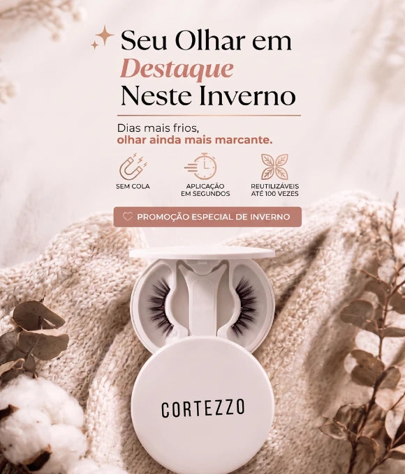Banner Cortezzo – Cílios Magnéticos, beleza sem esforço