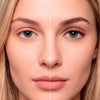 Antes e depois dos cílios magnéticos Cortezzo modelo Margarida, comparação mostrando olhar natural e olhar com volume